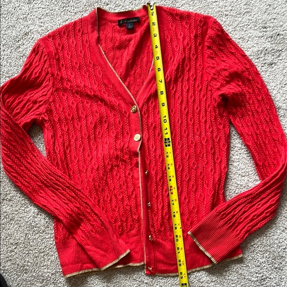 Brooks Brothers Lightweight Cable Knit Cardigan Sweater - Picture 6 of 6
